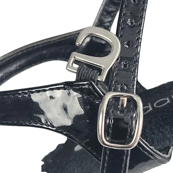 Lapdance Black Patent Clear Platform Sandal Heels Stiletto Women’s Size 7 - Picture 8 of 8